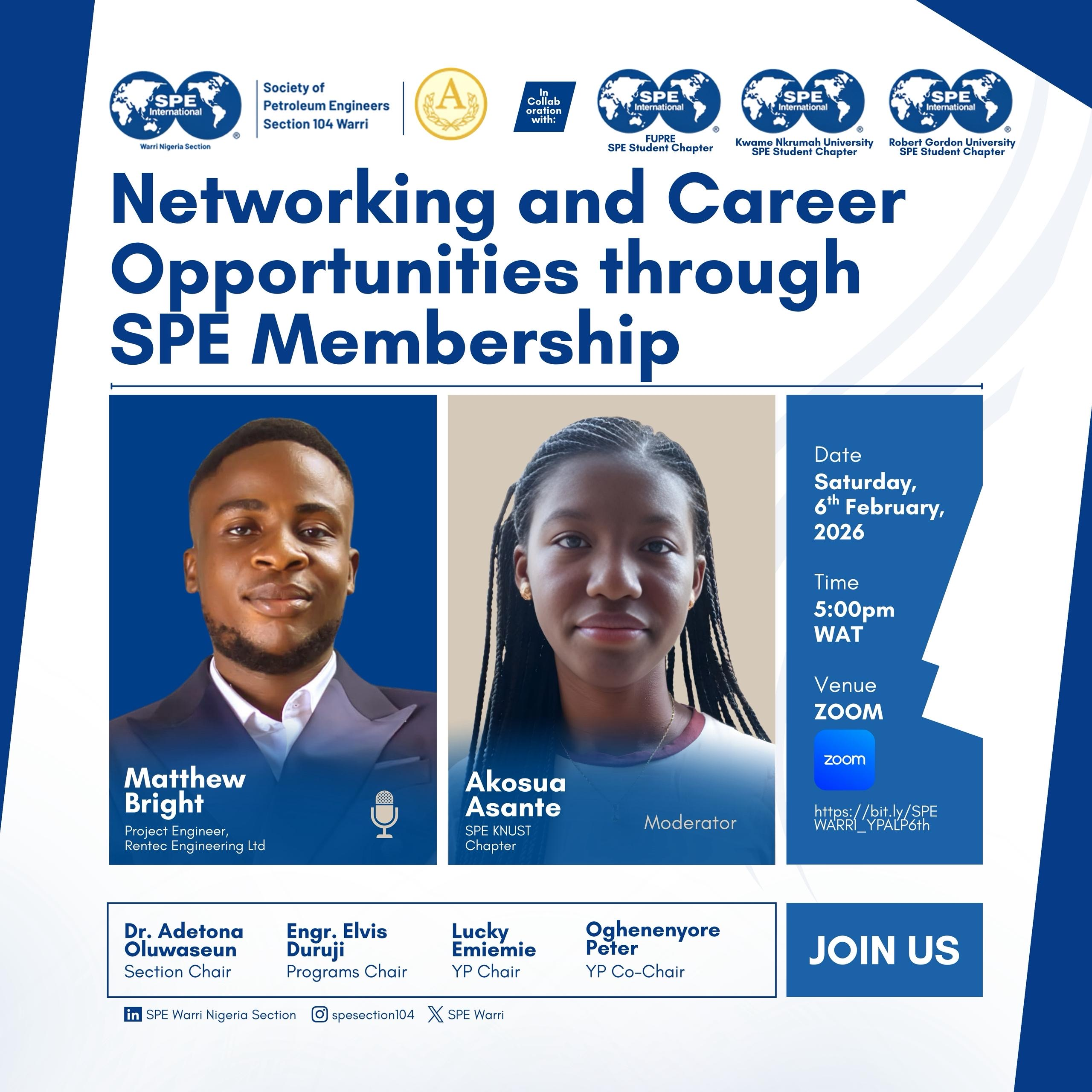 Networking and Career Opportunities Session